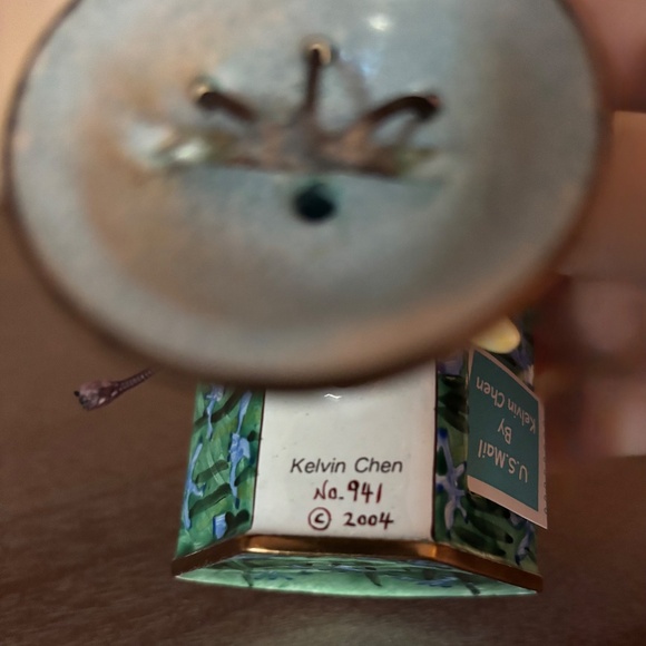 Kelvin Chen Enamel and Copper Stamp Holder, Signed & Numbered - Picture 6 of 10